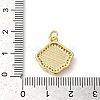 Rack Plating Brass Cubic Zirconia Pendants KK-K385-080G-4