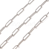 Non-Tarnish 3.28 Feet 304 Stainless Steel Paperclip Chains X-CHS-L022-02P-1