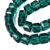 Transparent Glass Beads Strands GLAA-R041-8x8mm-A16-3