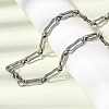 304 Stainless Steel Link Chain Bracelet & Necklace Jewelry Sets SJEW-L199-14P-3