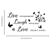 PVC Quotes Wall Sticker DIY-WH0200-016-2