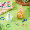 15Pcs Spray Painted Alloy Swivel Snap Hook Clasps FIND-TA0010-57-6
