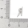 304 Stainless Steel Letter Connector Charms STAS-M108-01P-18-3