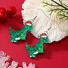 Cute Christmas Dinosaur Acrylic Dangle Earrings WY1502-2-1