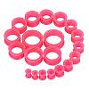 10 Pairs Silicone Ear Gauges WGCF9F6-21-2