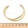 304 Stainless Steel Cuff Bangles for Women BJEW-B108-02G-5