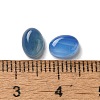 Natural Blue Agate Cabochons G-F605E-10B-3