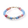 Handmade Polymer Clay Beads Bracelets BJEW-JB04641-M-2