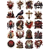 20Pcs 20 Styles Gothic Paper Sticker PW-WG26D83-01-1