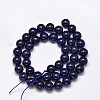 Dyed Natural Grade AA Lapis Lazuli Round Bead Strands G-M290-6mm-AA-2