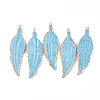 Electroplate Synthetic Turquoise Big Pendants G-S344-66B-1