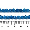 Natural Blue Agate(Dyed & Heated) Beads Strands G-R009-A02-01-5