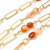 Natural Carnelian Nugget Beaded Chains CHC-H105-03G-1