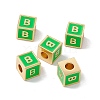 Rack Plating Brass Enamel Beads KK-B060-04G-02B-3