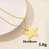 304 Stainless Steel Star Pendant Necklace for Women SM6724-2-1