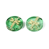 Baking Paint Transparent Glass Beads DGLA-N018-30C-3