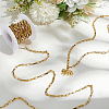 304 Stainless Steel Paperclip Chains CHS-WH0020-005G-4
