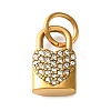 304 Stainless Steel Rhinestone Pendants RB-CBA324D-01G-01-1
