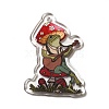 Printed Transparent Acrylic Pendants X-MACR-G059-11F-2