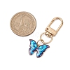 Butterfly Alloy Enamel Pendant Decorations KEYC-JKC00925-3