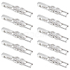 10Pcs Brass Pave Clear Cubic Zirconia Watch Band Clasps KK-BC0013-67S-1