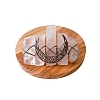 Brass Snap Hair Clips PW-WGD339E-01-5