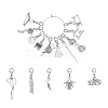 Sewing Theme Alloy Locking Stitch Markers HJEW-UN00020-1