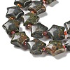 Natural Dragon Blood Jasper Beads Strands G-NH0005-011A-4