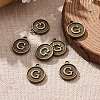 Alloy Pendant Cabochon Settings PALLOY-N156-01G-AB-5