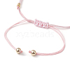 Glass Seed Braided Beaded Bracelets for Women BJEW-MZ00130-03-4