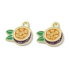 Fruit Alloy Enamel Charms PALLOY-S058-01LG-28-1
