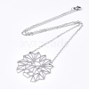 Non-Tarnish 201 Stainless Steel Pendant Necklaces NJEW-T009-JN086-1-40-2