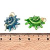 Brass Enamel Pendants KK-CBA57A9-04G-3