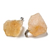 Raw Rough Natural Citrine Pendants G-M405-02P-04-2