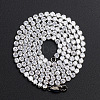 Hip-hop Street Style Titanium Steel Rhinestone Cup Chains Necklace for Men and Women FN4235-9-1