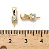 Brass Micro Pave Cubic Zirconia Peg Bails KK-S397-04A-3