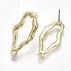 Alloy Stud Earring Findings PALLOY-T065-13-2