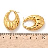 304 Stainless Steel Oval Hoop Earrings EJEW-Q011-12G-3