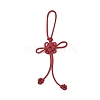 Nylon Thread Chinese Knot Pendant Decorations HJEW-JM02498-3