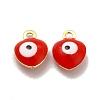 304 Stainless Steel Evil Eye Enamel Charms STAS-G302-02G-2