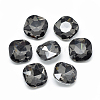 Pointed Back Glass Rhinestone Cabochons RGLA-T032-12x12mm-07-1