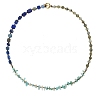 Natural Amazonite and Natural Lapis Lazuli Beads Bracelets PW-WG4470D-01-1