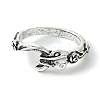 Snake Alloy Finger Rings RJEW-K275-89AS-2