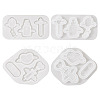  2Pcs 2 Style Medical Theme DIY Pendant Silicone Molds DIY-TA0005-23-10