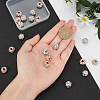 20Pcs 2 Colors Brass Beads RB-AR0001-07-3
