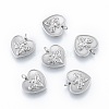 Tarnish Resistant 304 Stainless Steel Pendant Rhinestone Settings STAS-N097-255P-2