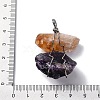 Natural Mixed Gemstone Nuggets Big Pendants G-K338-43P-4