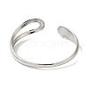 Titanium Steel Open Cuff Bangles for Women BJEW-G719-16P-3