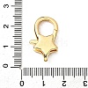Brass Clear Cubic Zirconia Lobster Claw Clasps KK-Z078-49A-G-3