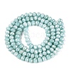 Anti-Tarnish Electroplate Rondelle Glass Beads Strands EGLA-T021-3mm-17-06-2
